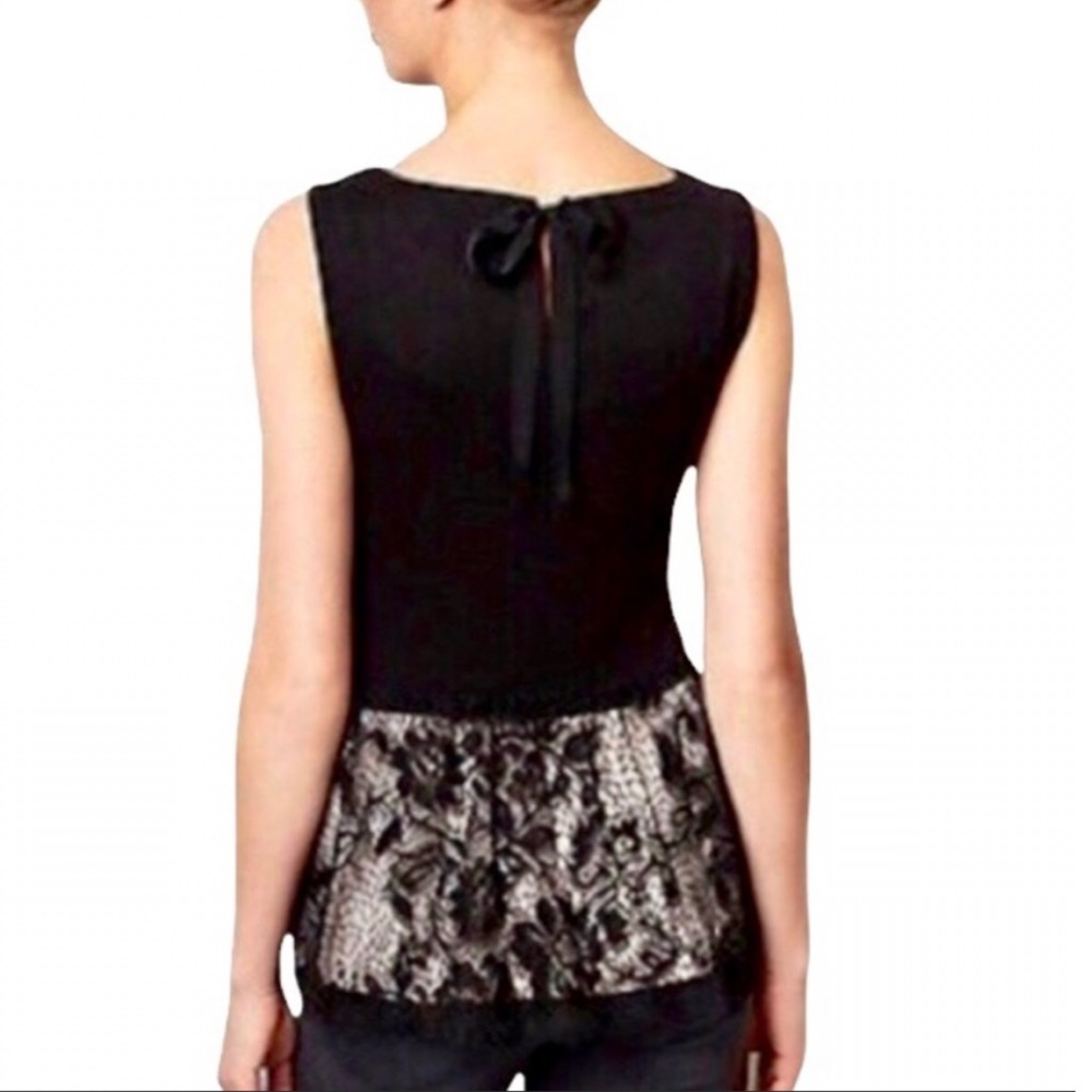 Anthropologie Deletta Beatrice Lace Overlay
Peplum Top Size Small - Picture 4 of 7